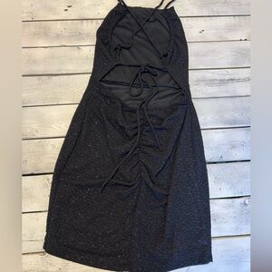 Black Cutout Midi Dress Windsor